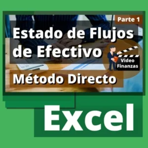 Estado de flujos de efectivo método directo ejemplo en Excel para descargar