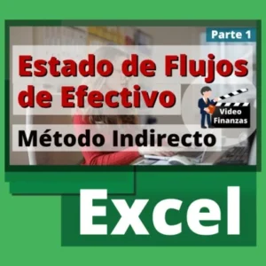 Estado de flujos de efectivo método Indirecto ejemplo en Excel para descargar